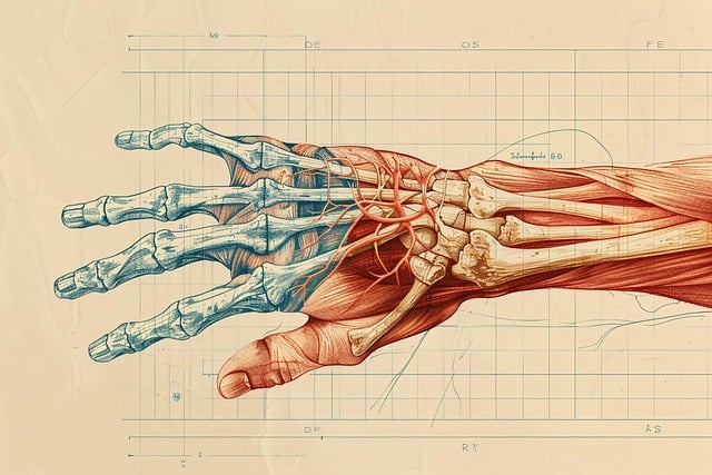 손의 해부학적 그림