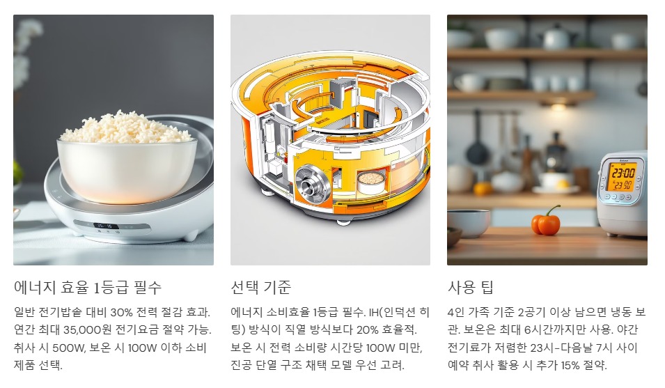 고효율 압력밥솥