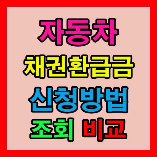 자동차 채권환급금 조회 및 신청 방법: 농협은행을 통한 절차 안내