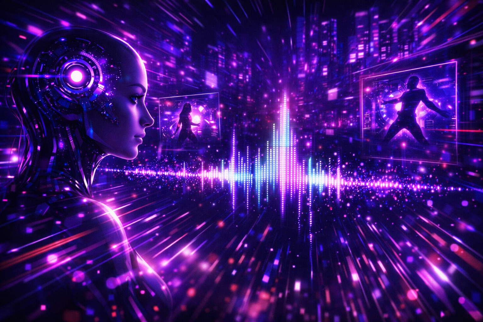 <img src="image.jpg" alt="Kaiber AI 사이버 펑크 음악 싱크 기능과 동영상 춤 설명 이미지">