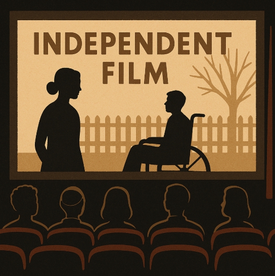 소규모 영화관에서 독립 영화를 감상하는 관객들