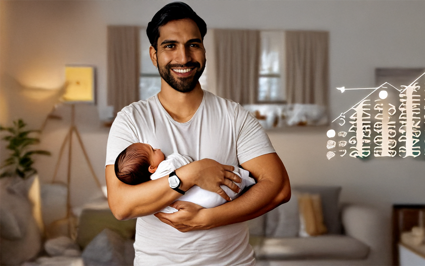 배우자 출산휴가 2025, 행복한 가정 속 육아 참여하는 아빠