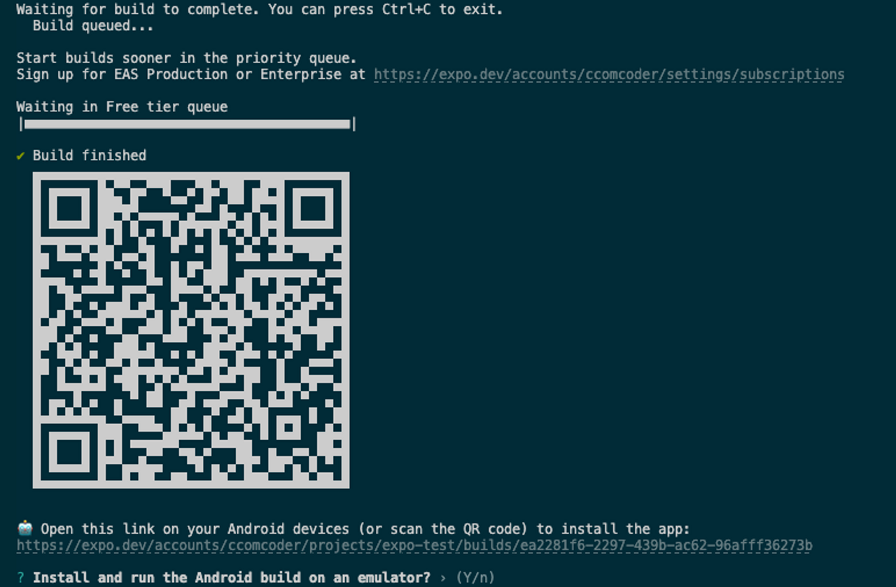 APK 파일 베포 과정 화면