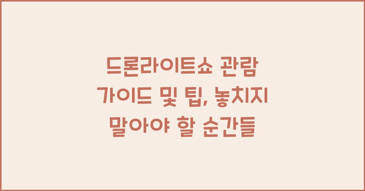 드론라이트쇼