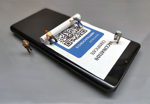 QR코드 백신접종 내역