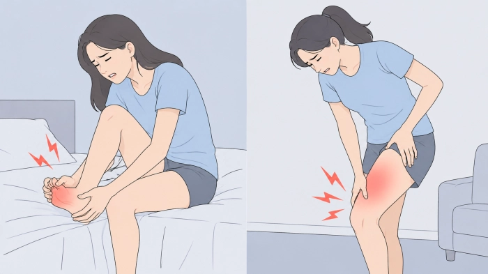 다리에 쥐가 날 때 응급 처치