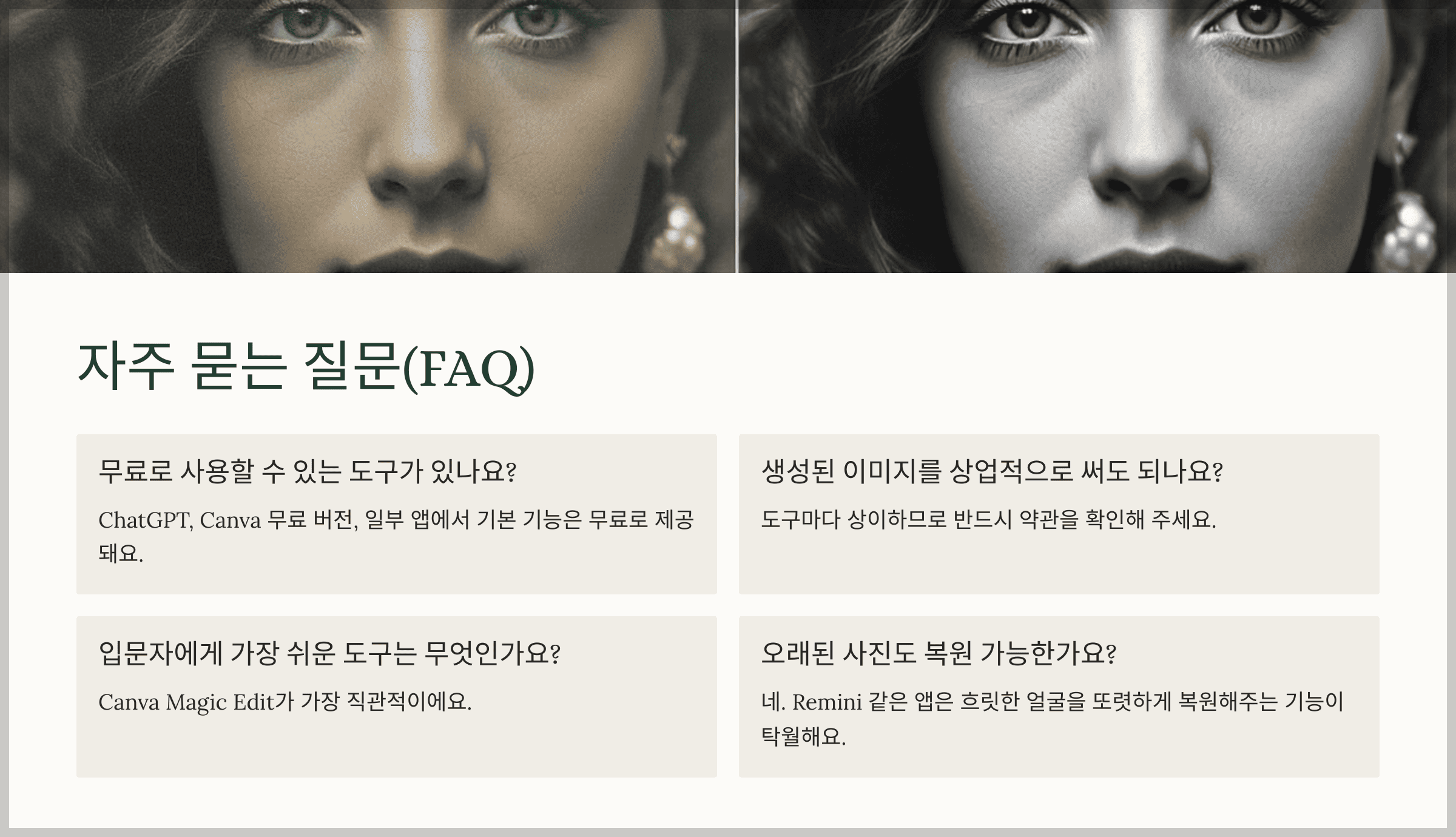 자주 묻는 질문(FAQ)