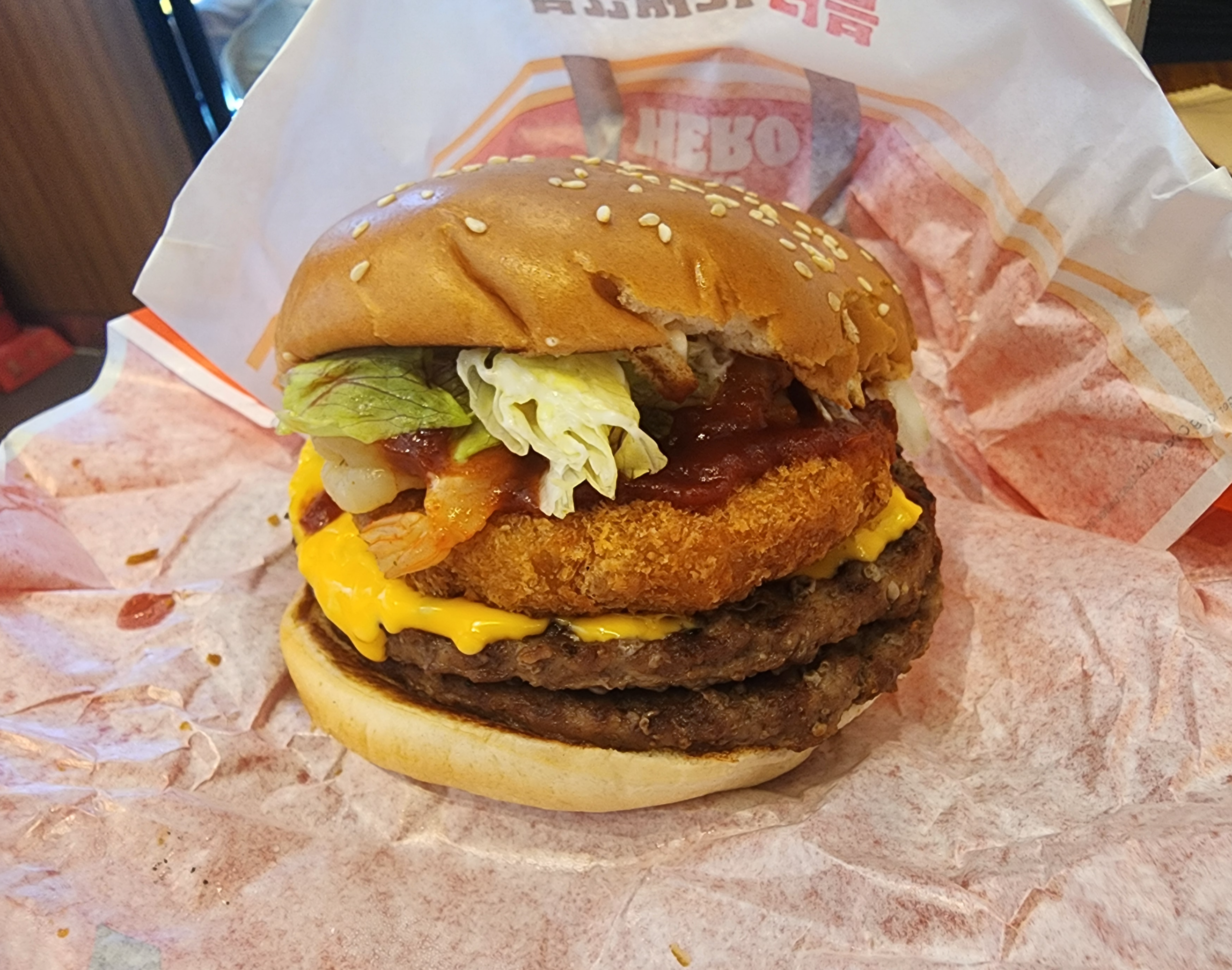 버거킹불끈버거맥시멈더블