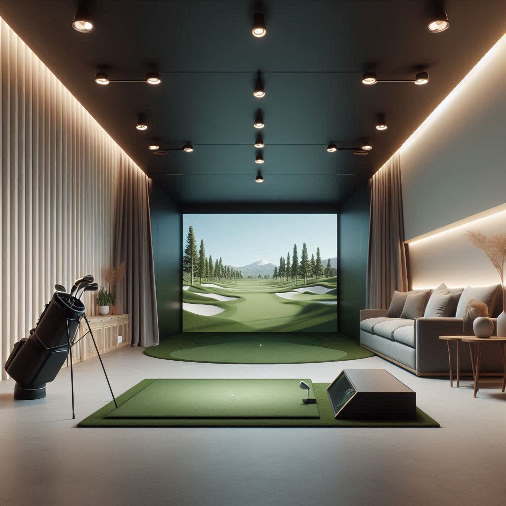 스크린골프장 배경