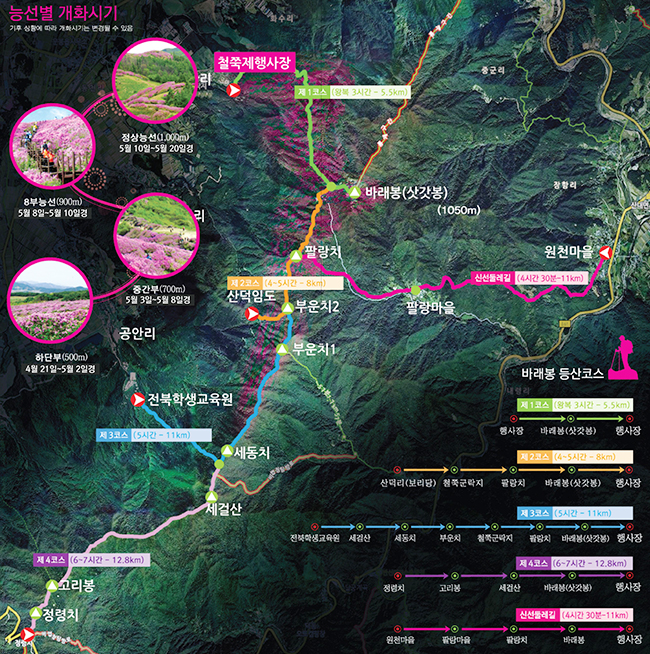 바래봉 등산 코스 사진