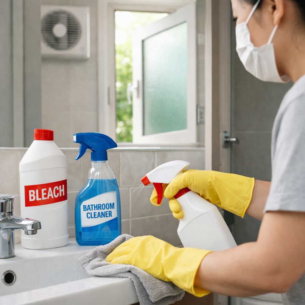 욕실 세정제 사용 시 환기의 중요성