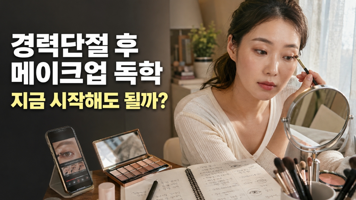 경력단절 메이크업 독학 사진