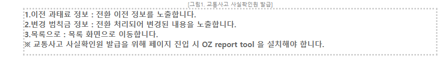 교통사고 사실확인원 발급