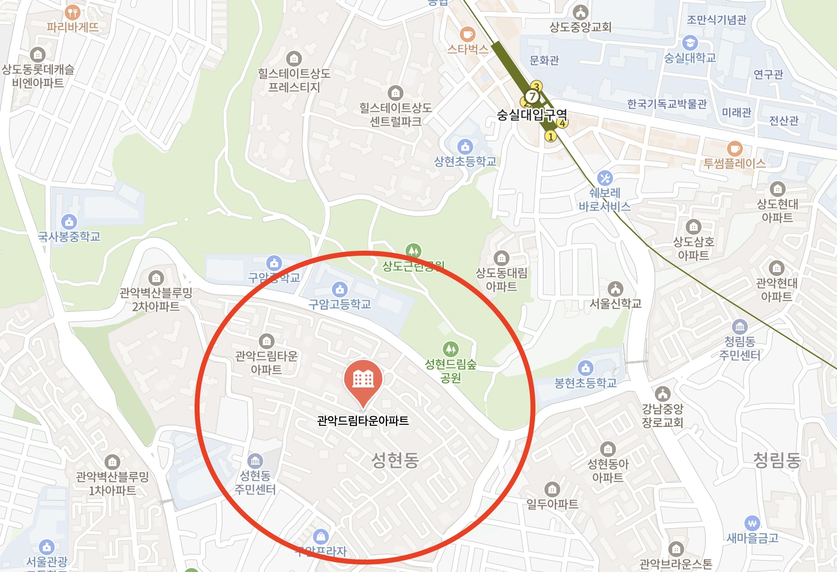 관악드림타운 위치, 서울시 관악구