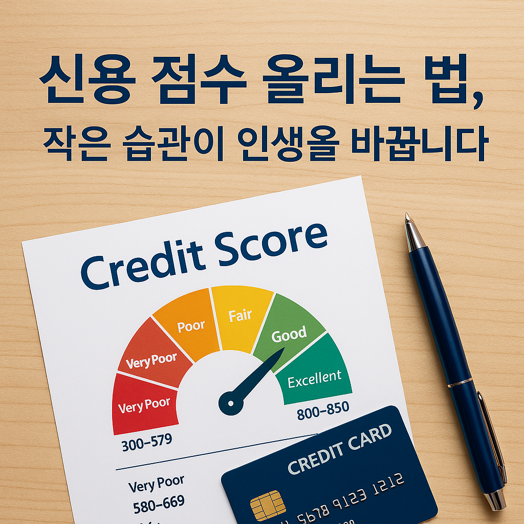 신용 점수 올리는 법