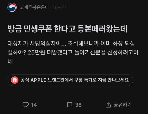 민생지원금 부정수급