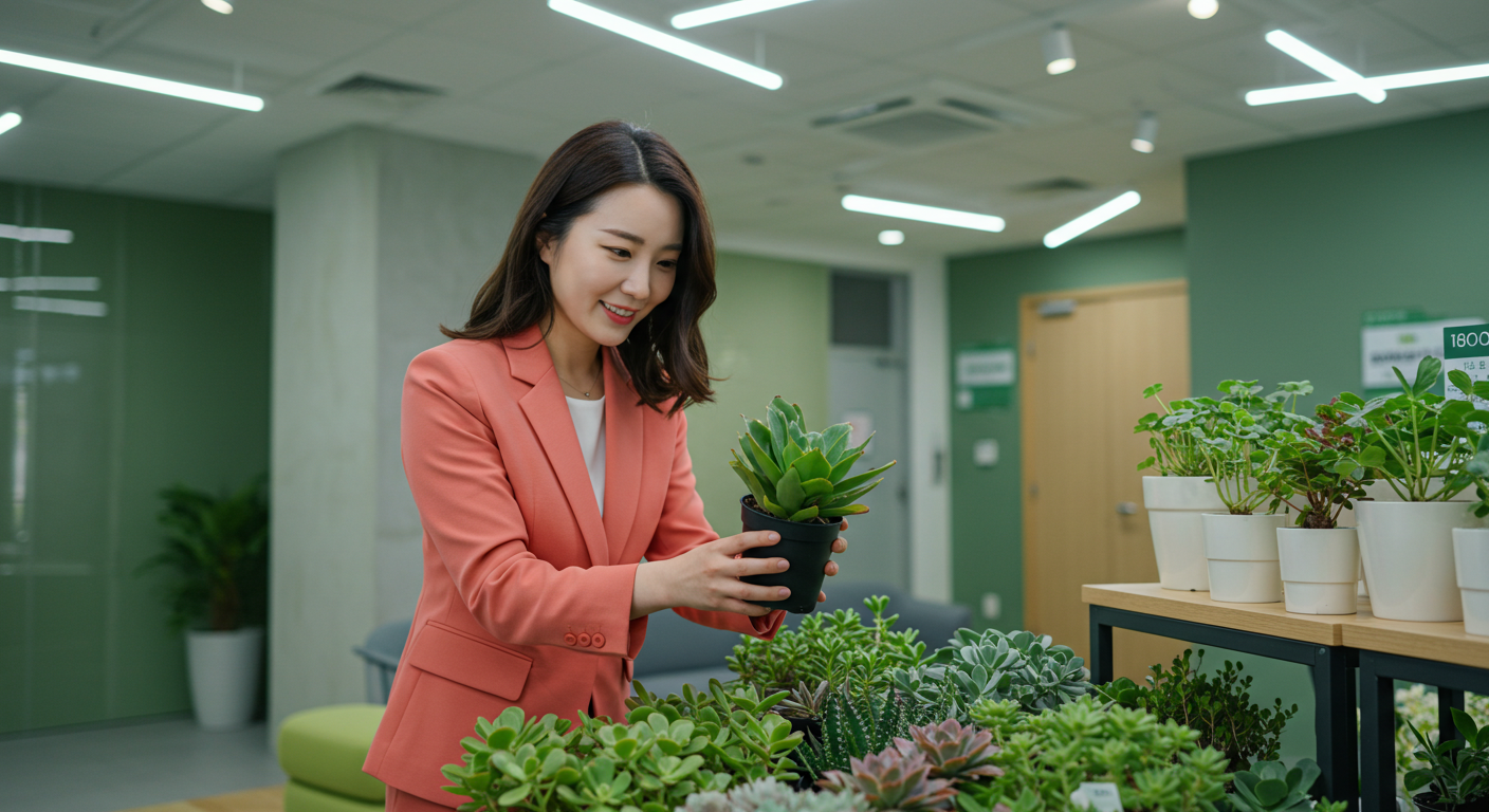 사무실 식물 인테리어 비용 견적