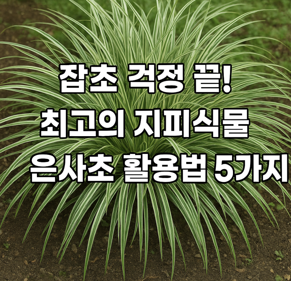 잡초 걱정 끝! 최고의 지피식물 은사초 활용법 5가지