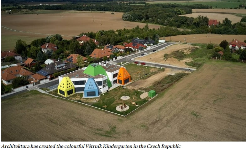 마치 장난감 같은 체코 보육원 Architektura draws on "children's spontaneity" for Větrník Kindergarten in Czech Republic