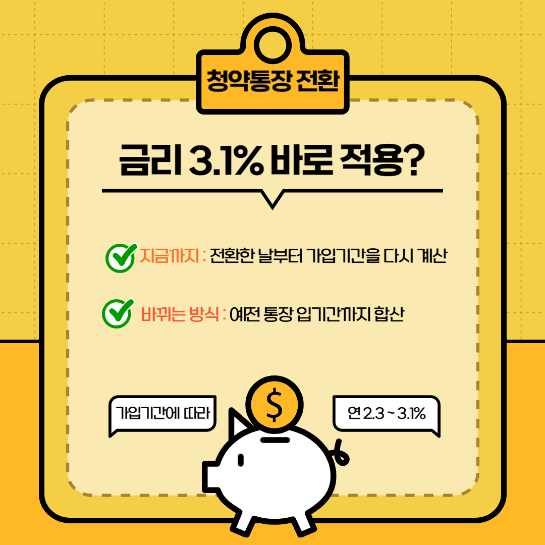 주택청약종합저축 전환