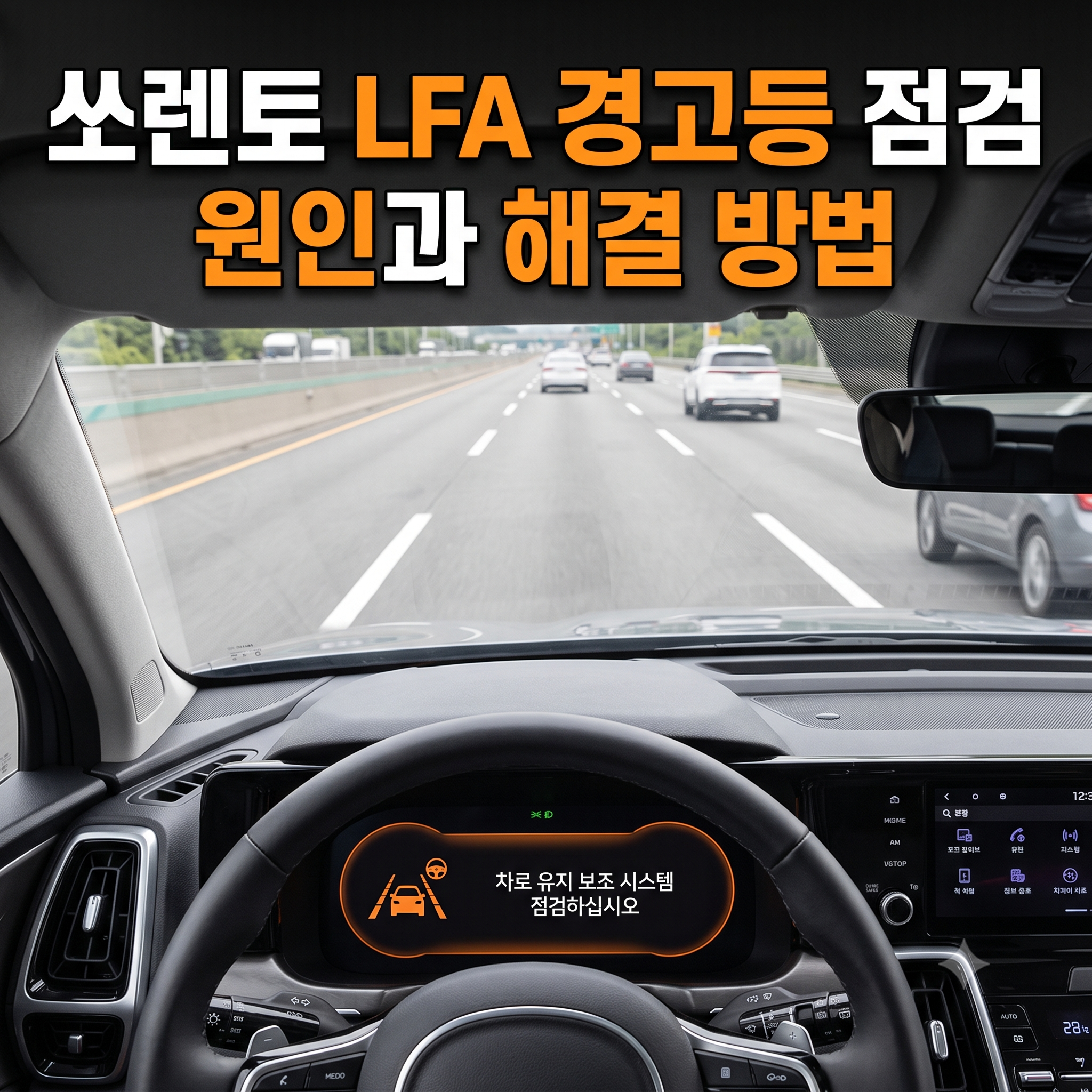 쏘렌토 차로 유지 보조 시스템 점검 경고등 원인과 해결 방법