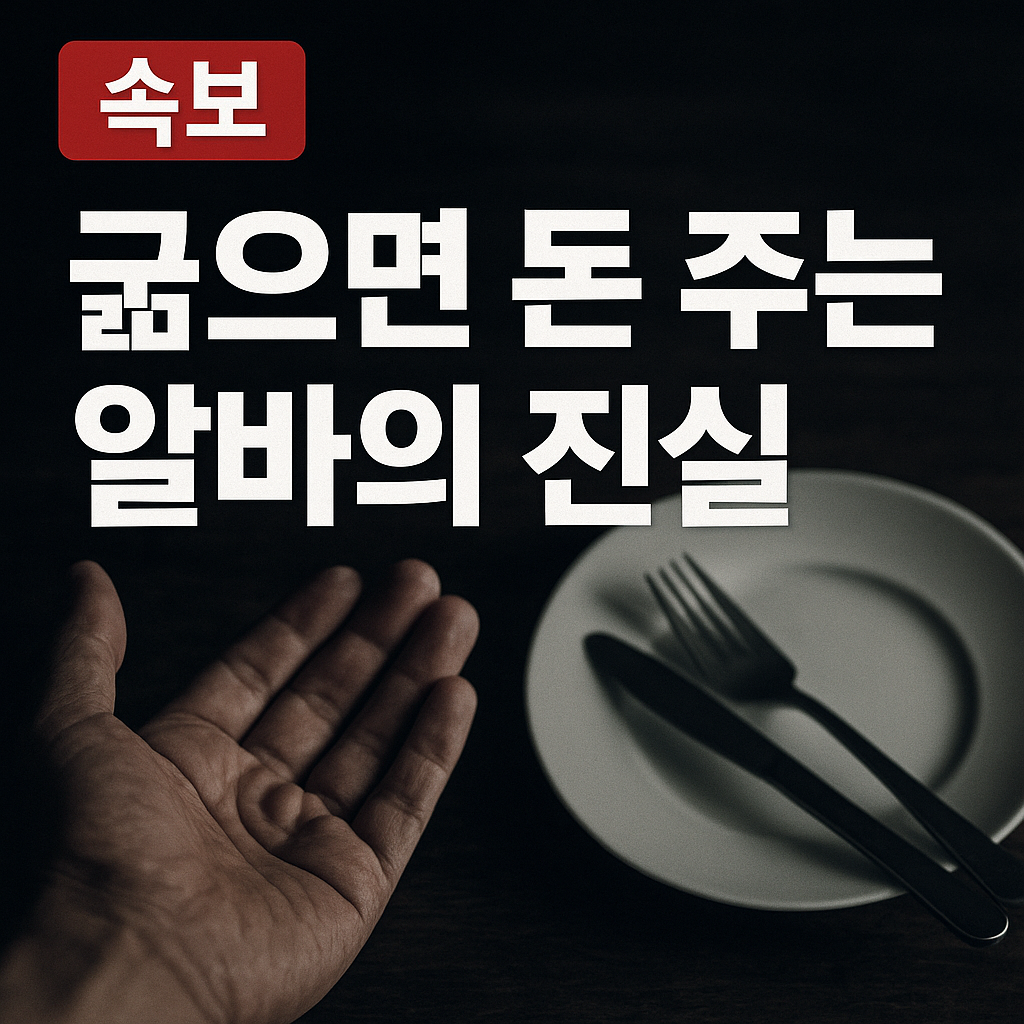 굶으면 돈을 버는 알바