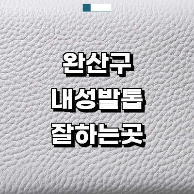 전주 완산구 내성발톱