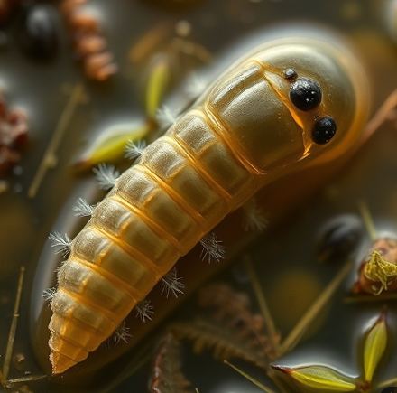 깔따구유충그림