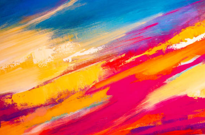 화려한 색상의 진꿈 사