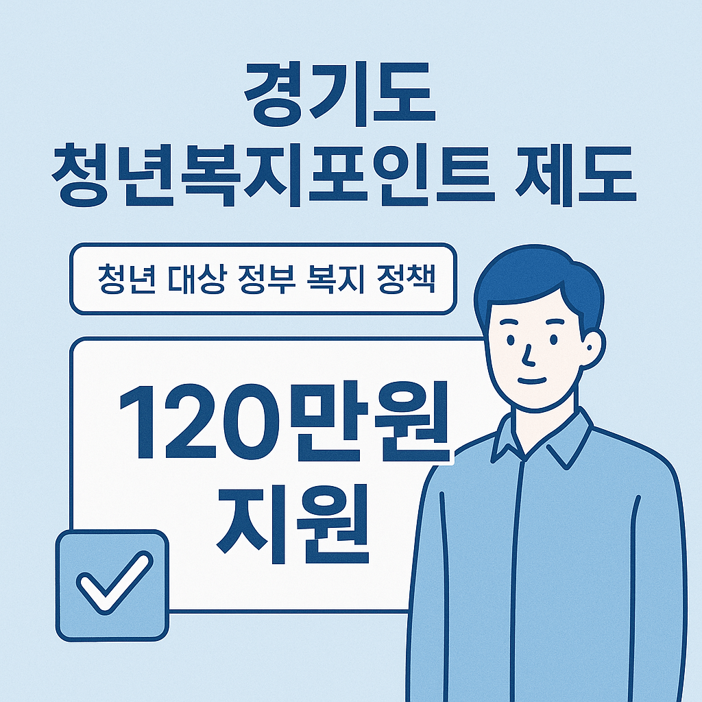 경기도 청년복지포인트 120만원 꿀팁 총정리