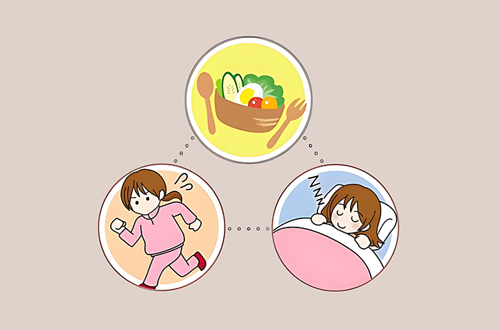 건강한-생활을-유지하는-여성의-일과