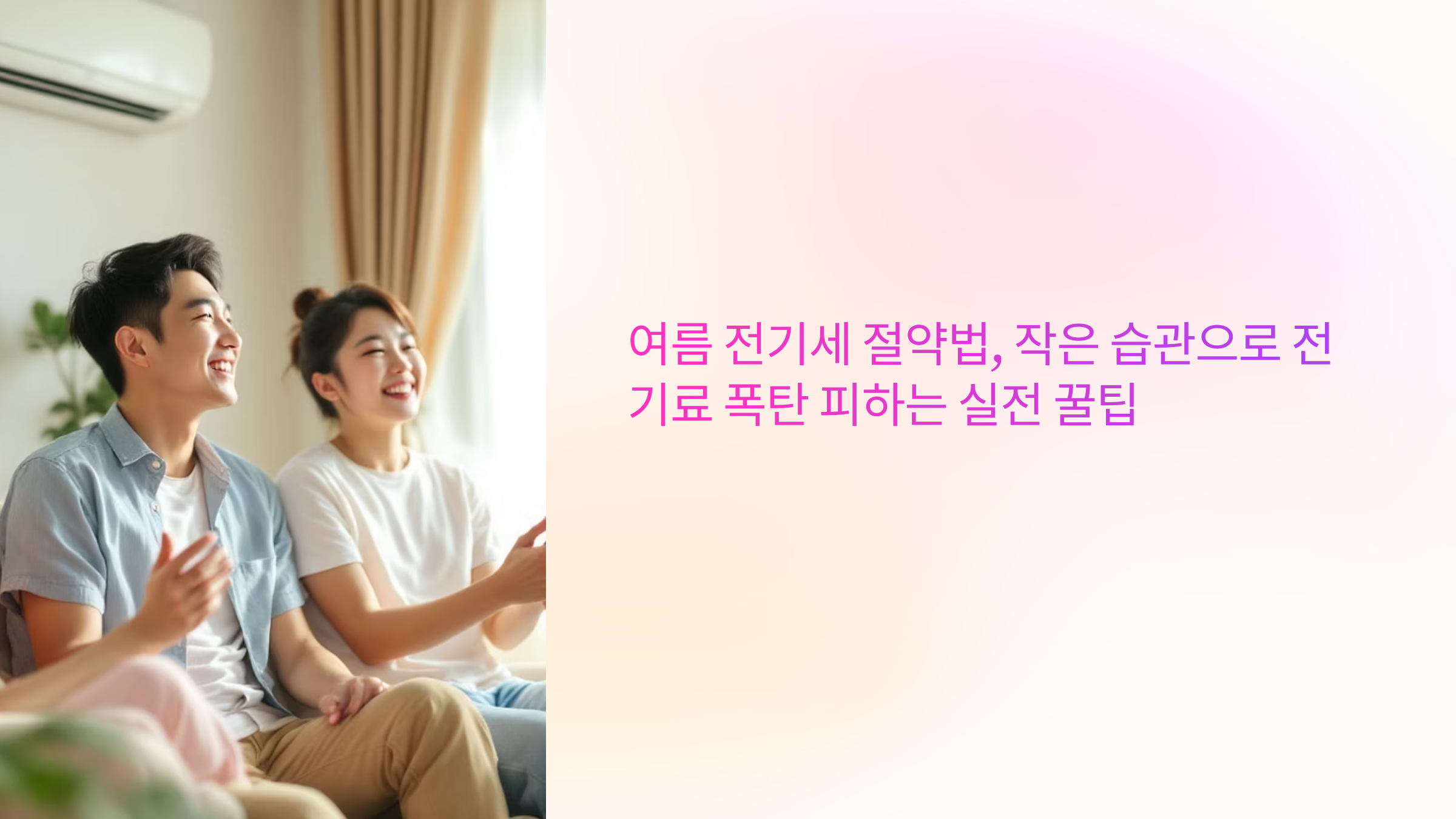 작은 습관으로 전기료 폭탄 피하는 실전