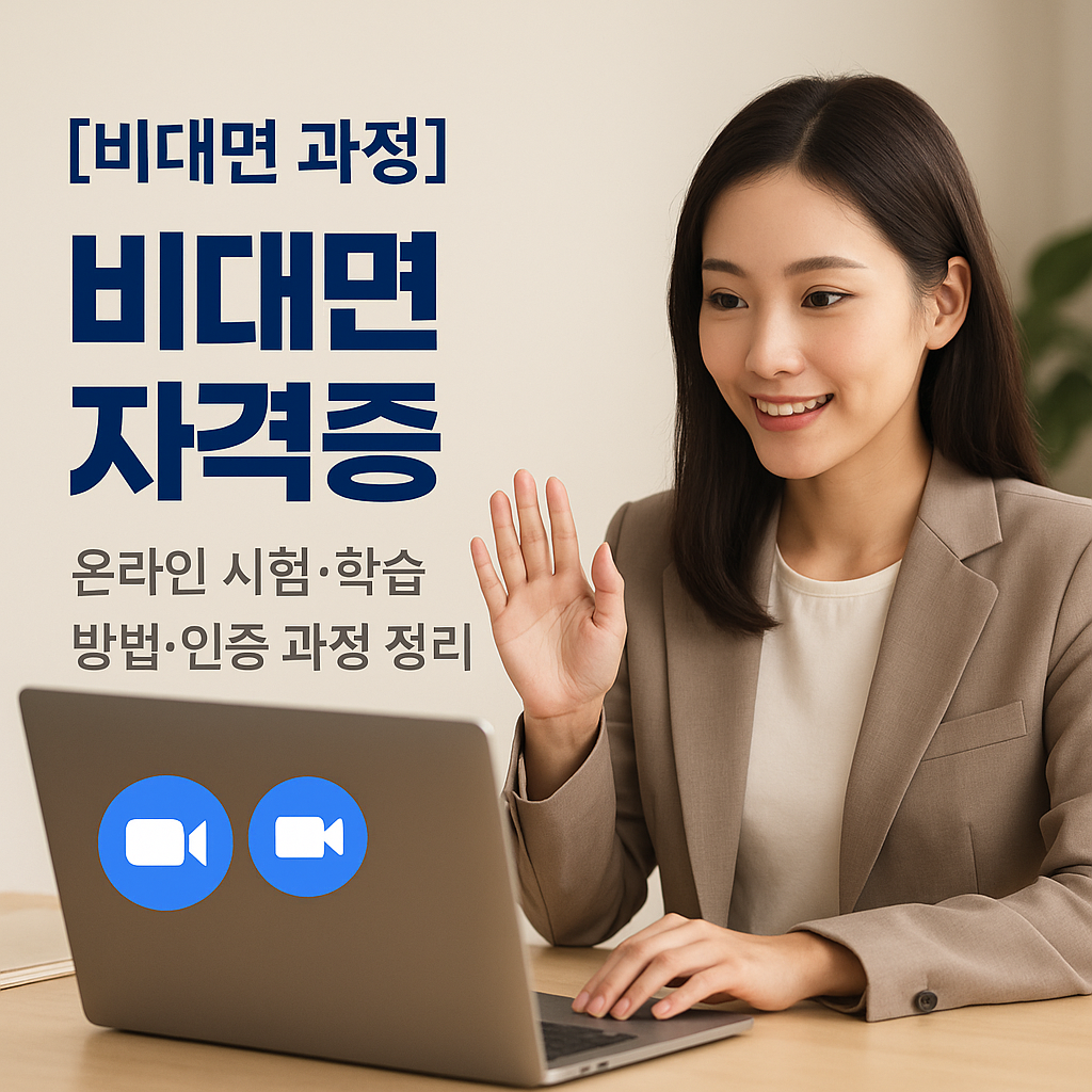 [비대면 과정] 비대면 자격증 ｜ 온라인 시험&middot;학습 방법&middot;인증 과정 정리