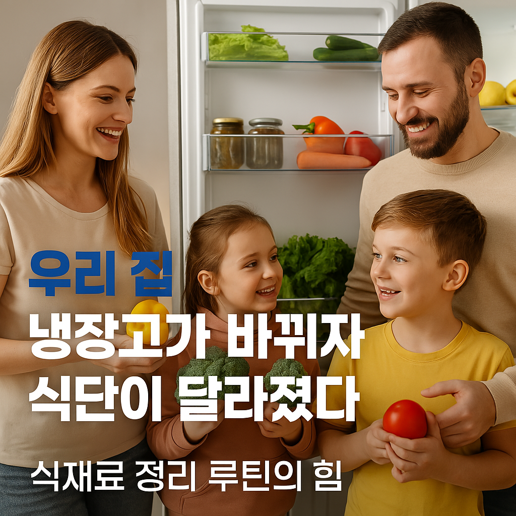 우리 집 냉장고가 바뀌자 식단이 달라졌다 식재료 정리 루틴의 힘