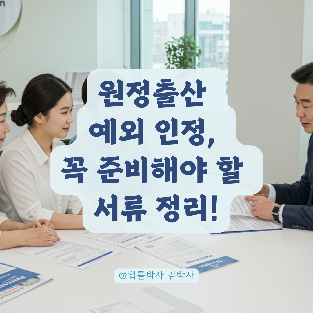 원정출산 예외 인정받으려면 이 서류부터 준비하세요