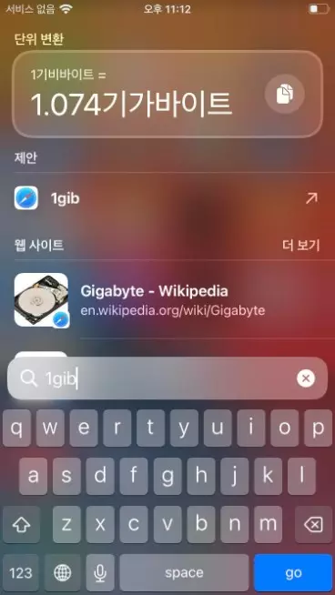 아이폰 Spotlight 검색 창 활용하는 방법 캡처 5