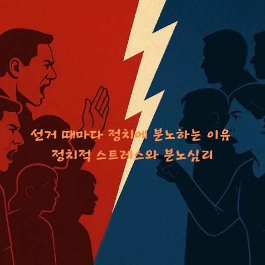정치심리학, 선거 스트레스, 정치 분노, 확증편향, 정체성 위협, 
정치 스트레스 대처법, 선거 갈등, 도덕기반이론, 감정 조절 심리학, 유권자 심리