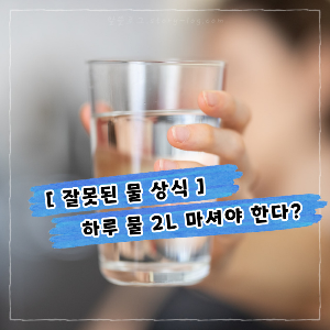 [잘못된 물 상식] 하루 물 2L를 마셔야 한다? 오해와 진실