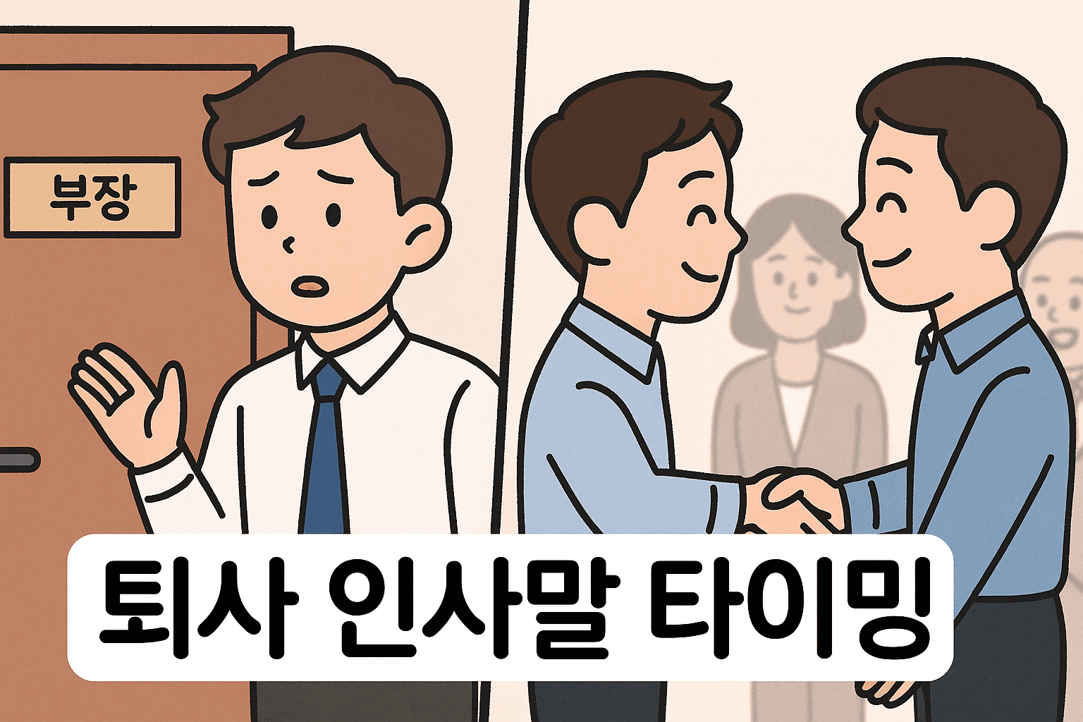 퇴사 인사말 타이밍은 언제가 좋을까?