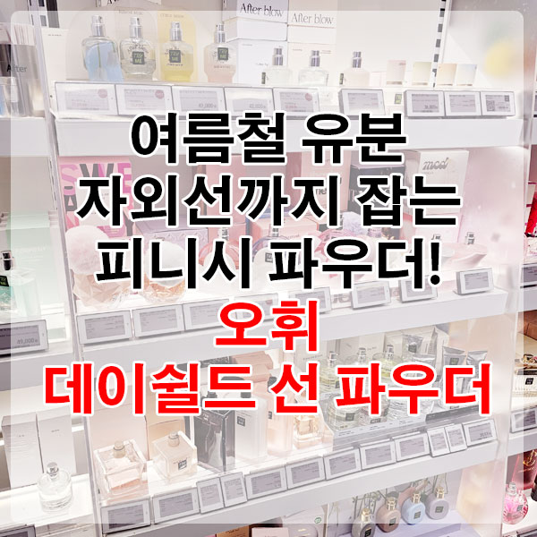 여름철 유분, 자외선까지 잡는 피니시 파우더! 오휘 데이쉴드 선 파우더