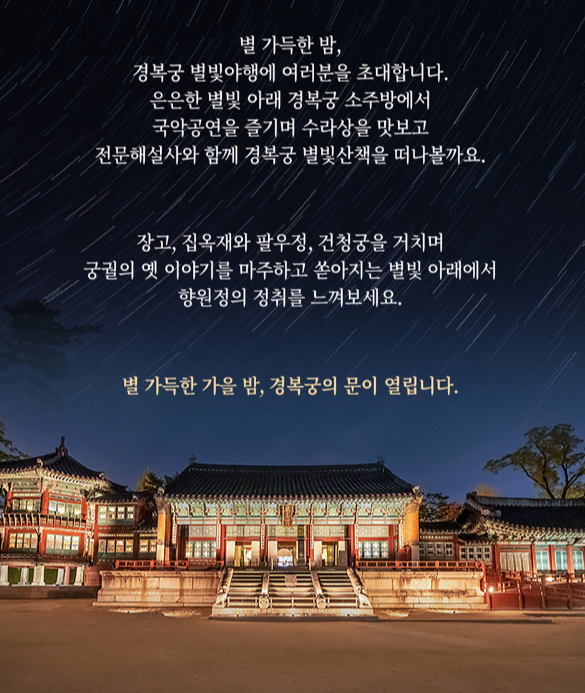 경복궁 빌빛야행 포스터