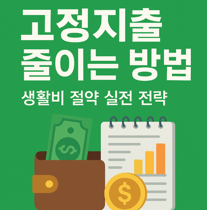 고정지출 줄이는 방법-생활비 절약실전 전략