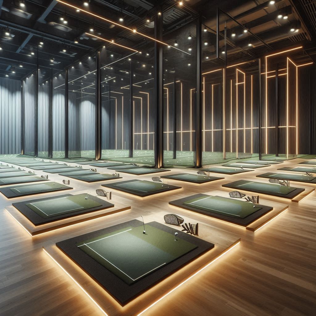 실내골프연습장 배경