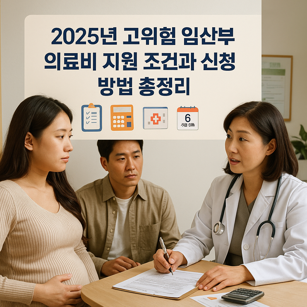 2025년 고위험 임산부 의료비 지원 조건과 신청 방법 총정리