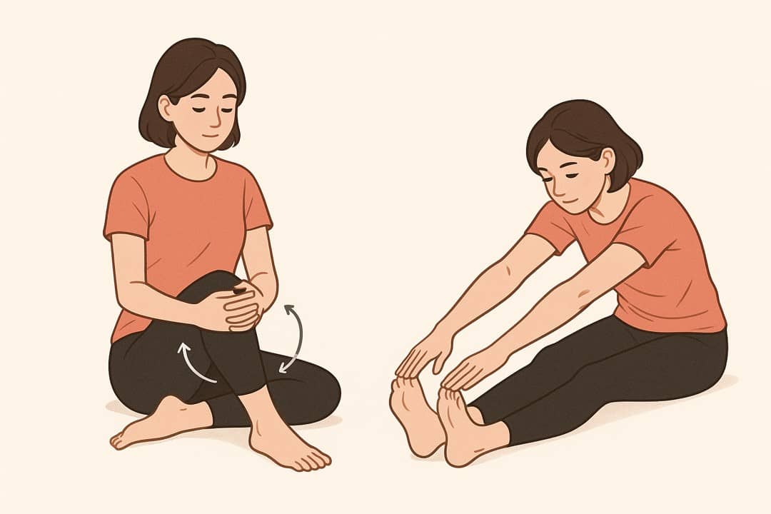 하루 5분 무릎 스트레칭 루틴2