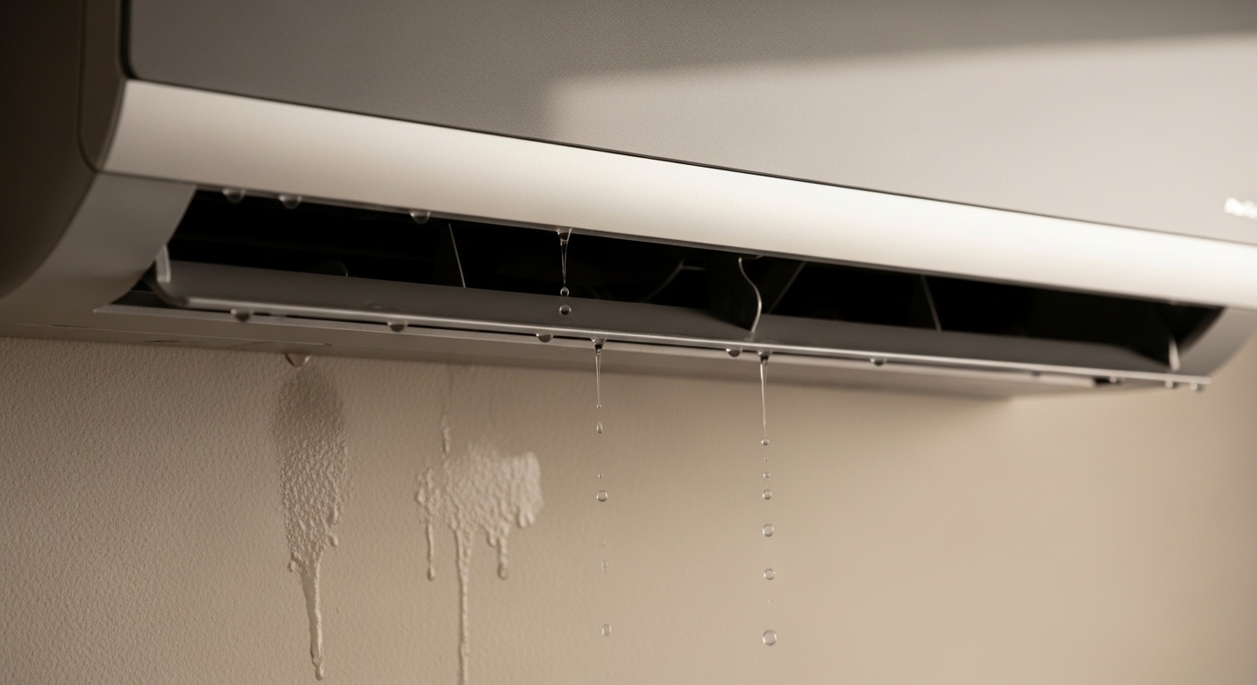 에어컨물떨어짐