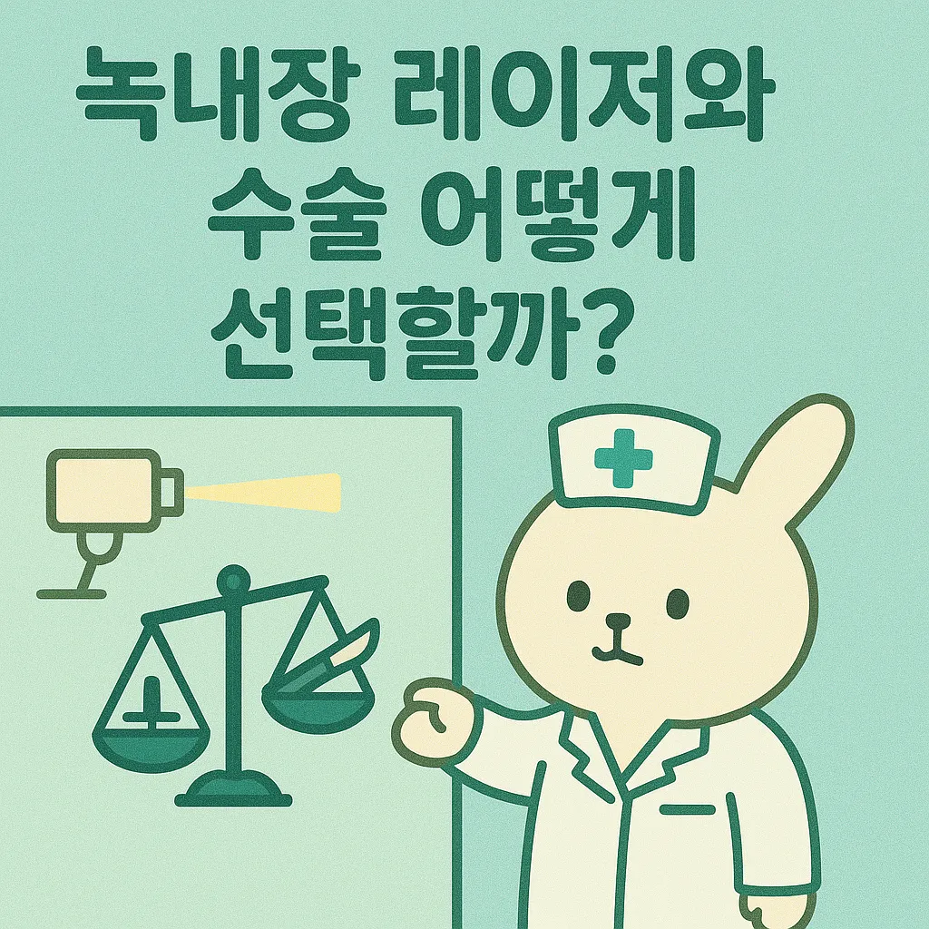 녹내장 레이저와 수술 어떻게 선택할까? 완벽 가이드
