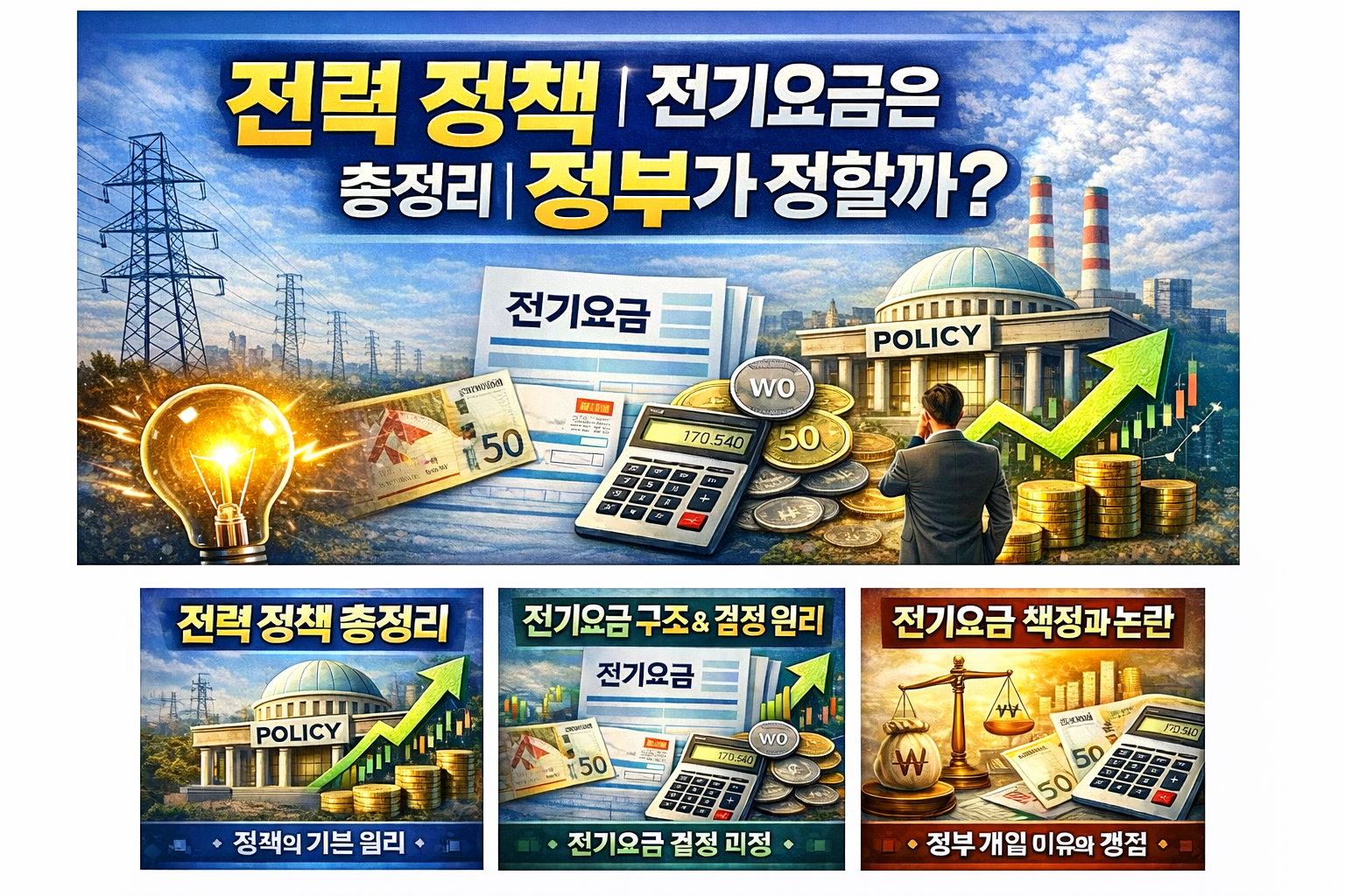 전력 관련주 BEST 5｜전기요금 인상 수혜주는 어디일까?