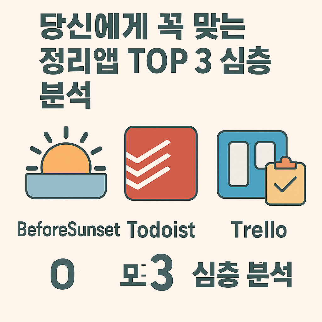 정리앱 top3 분석