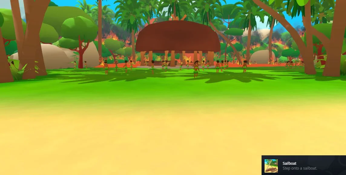 파인애플-온-피자-게임-속-불타는-와중에도-그놈의-춤을-추고-있는...